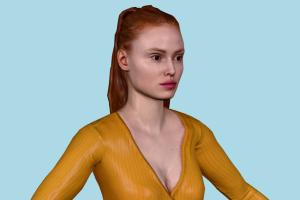 Johanna Casual Female Casual, female, lady, woman, girl, people, human, character, renderpeople